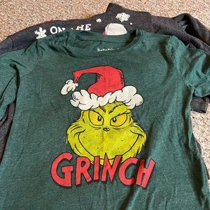 Lot of 10 Boys Birthday, Christmas and Halloween shirts. Size small,6 and 7